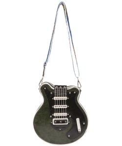 Guitar Shape Crossbody Bag 34-2021 OLIVE